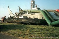 BH7 being moved to The Hovercraft Museum